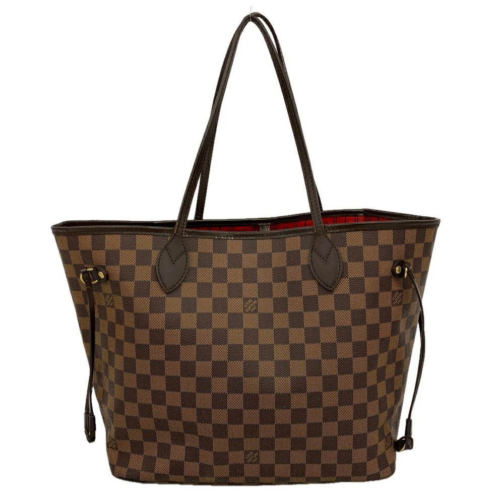 LOUIS VUITTON Brown Damier Neverfull MM Tote Bag
